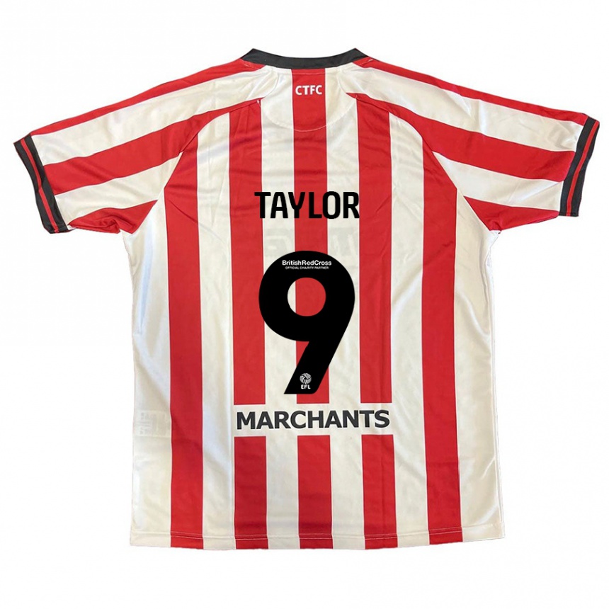 Hombre Fútbol Camiseta Matty Taylor #9 Rojo Blanco 1ª Equipación 2024/25 México