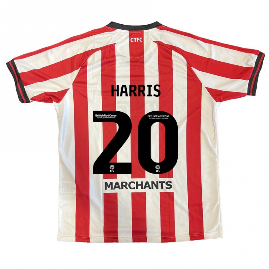 Hombre Fútbol Camiseta Max Harris #20 Rojo Blanco 1ª Equipación 2024/25 México