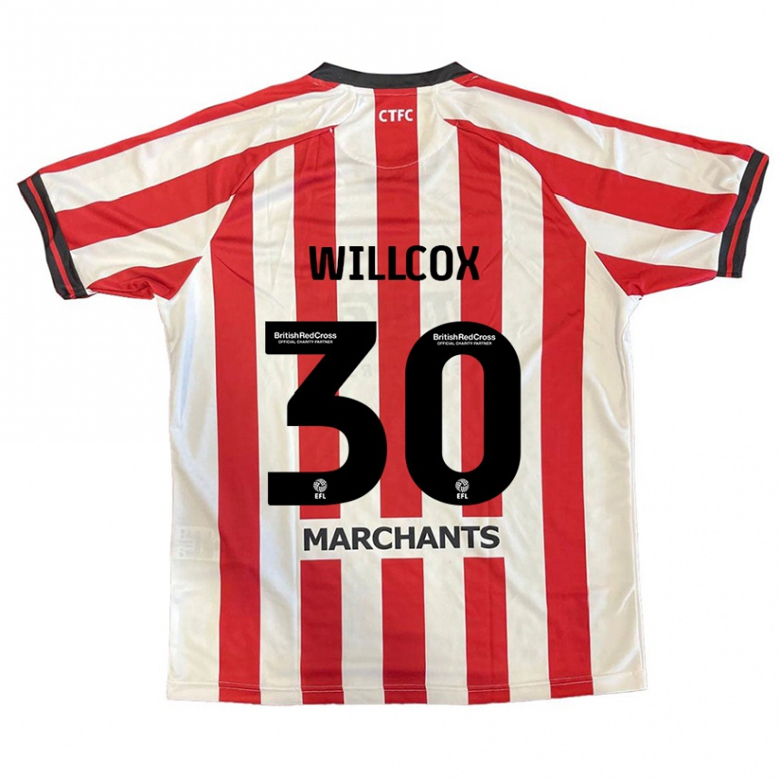 Hombre Fútbol Camiseta Freddy Willcox #30 Rojo Blanco 1ª Equipación 2024/25 México