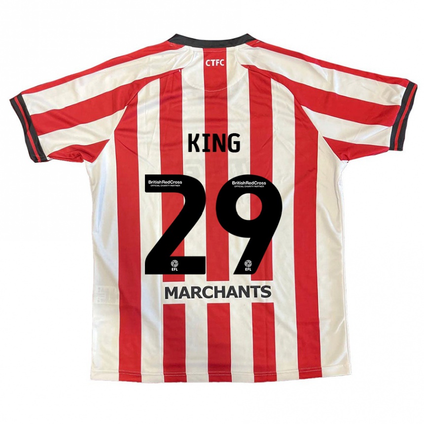 Hombre Fútbol Camiseta Tom King #29 Rojo Blanco 1ª Equipación 2024/25 México