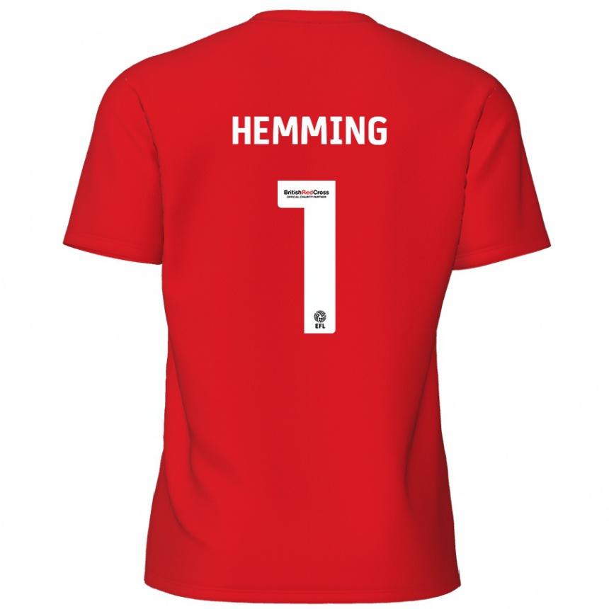 Hombre Fútbol Camiseta Zach Hemming #1 Rojo 1ª Equipación 2024/25 México