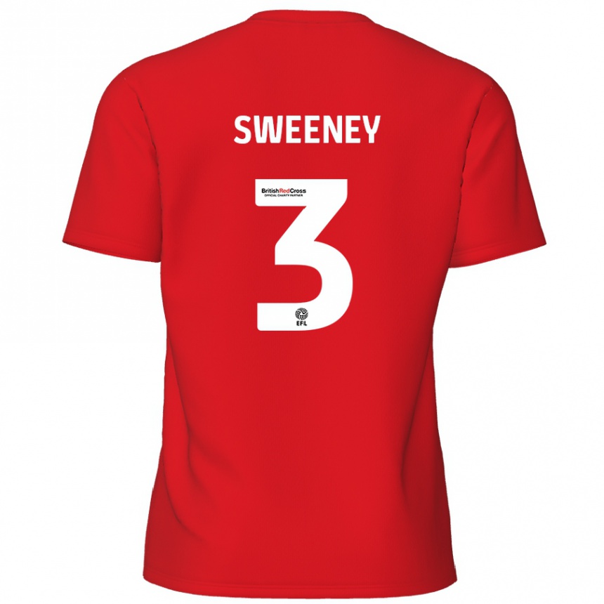 Hombre Fútbol Camiseta Jayden Sweeney #3 Rojo 1ª Equipación 2024/25 México