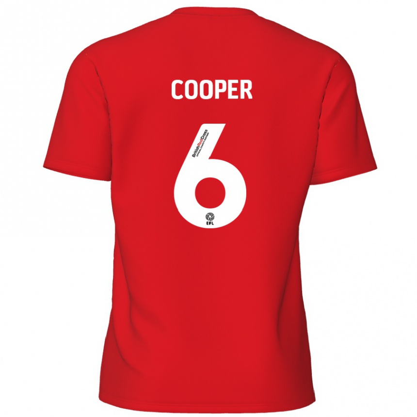 Hombre Fútbol Camiseta Brandon Cooper #6 Rojo 1ª Equipación 2024/25 México