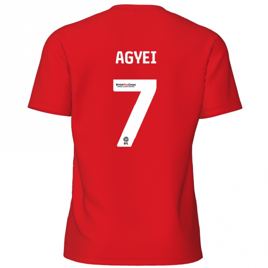 Hombre Fútbol Camiseta Dan Agyei #7 Rojo 1ª Equipación 2024/25 México