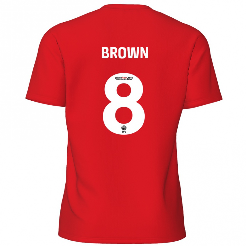 Hombre Fútbol Camiseta Jordan Brown #8 Rojo 1ª Equipación 2024/25 México