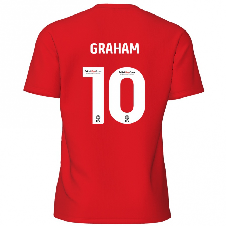 Hombre Fútbol Camiseta Jordan Graham #10 Rojo 1ª Equipación 2024/25 México