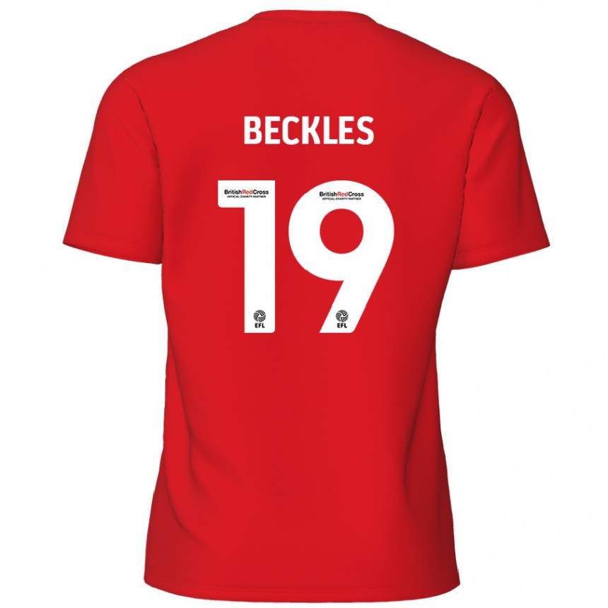 Hombre Fútbol Camiseta Omar Beckles #19 Rojo 1ª Equipación 2024/25 México