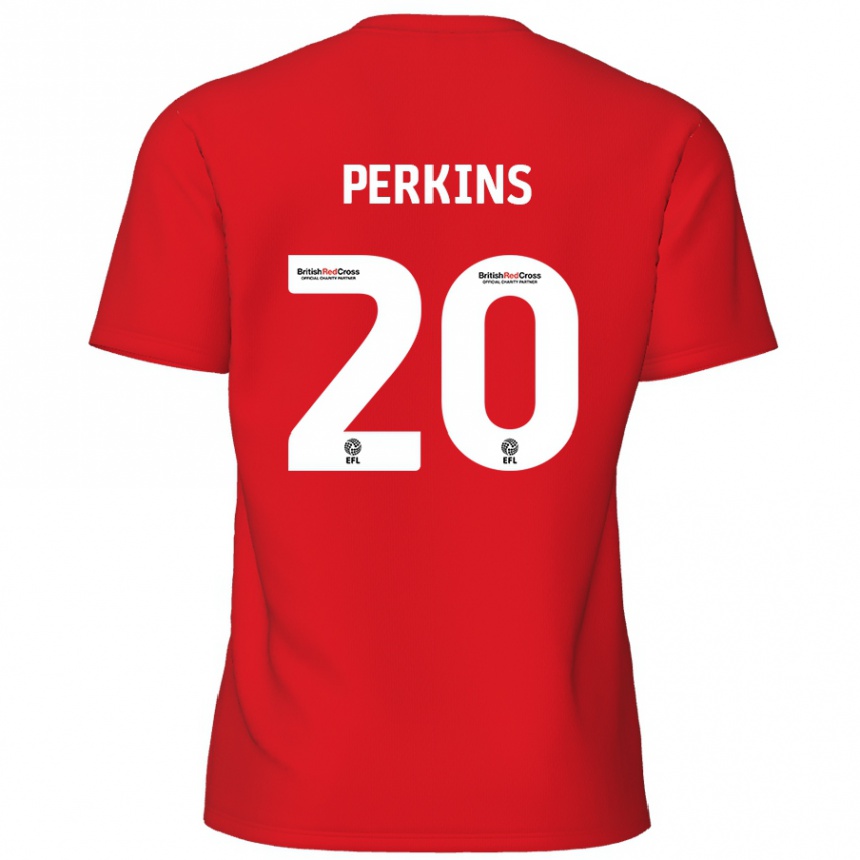 Hombre Fútbol Camiseta Sonny Perkins #20 Rojo 1ª Equipación 2024/25 México