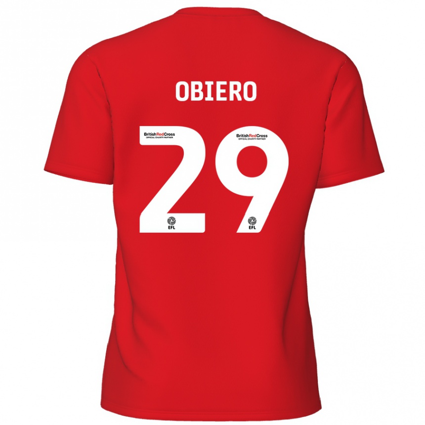 Hombre Fútbol Camiseta Zech Obiero #29 Rojo 1ª Equipación 2024/25 México