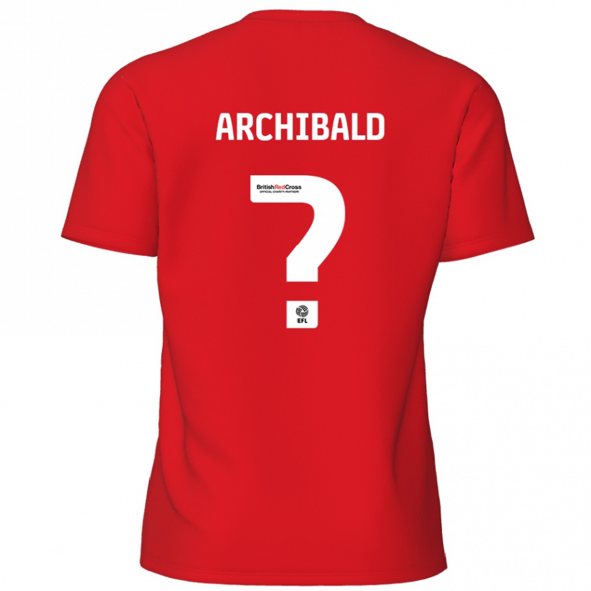 Hombre Fútbol Camiseta Aaron Archibald #0 Rojo 1ª Equipación 2024/25 México