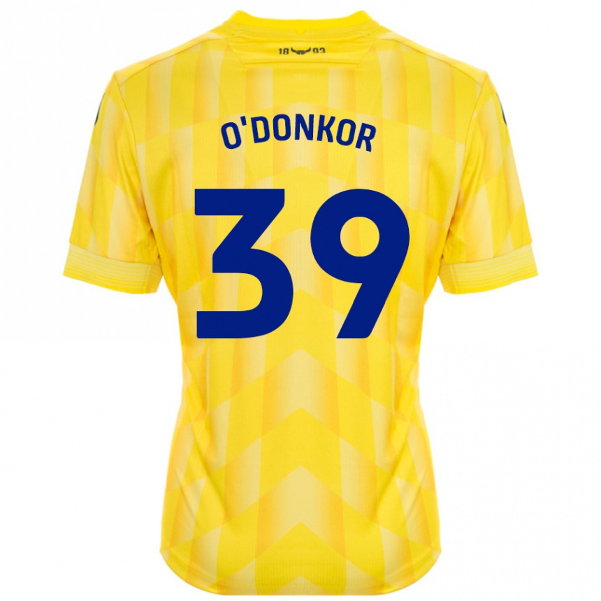 Hombre Fútbol Camiseta Gatlin O'donkor #39 Amarillo 1ª Equipación 2024/25 México