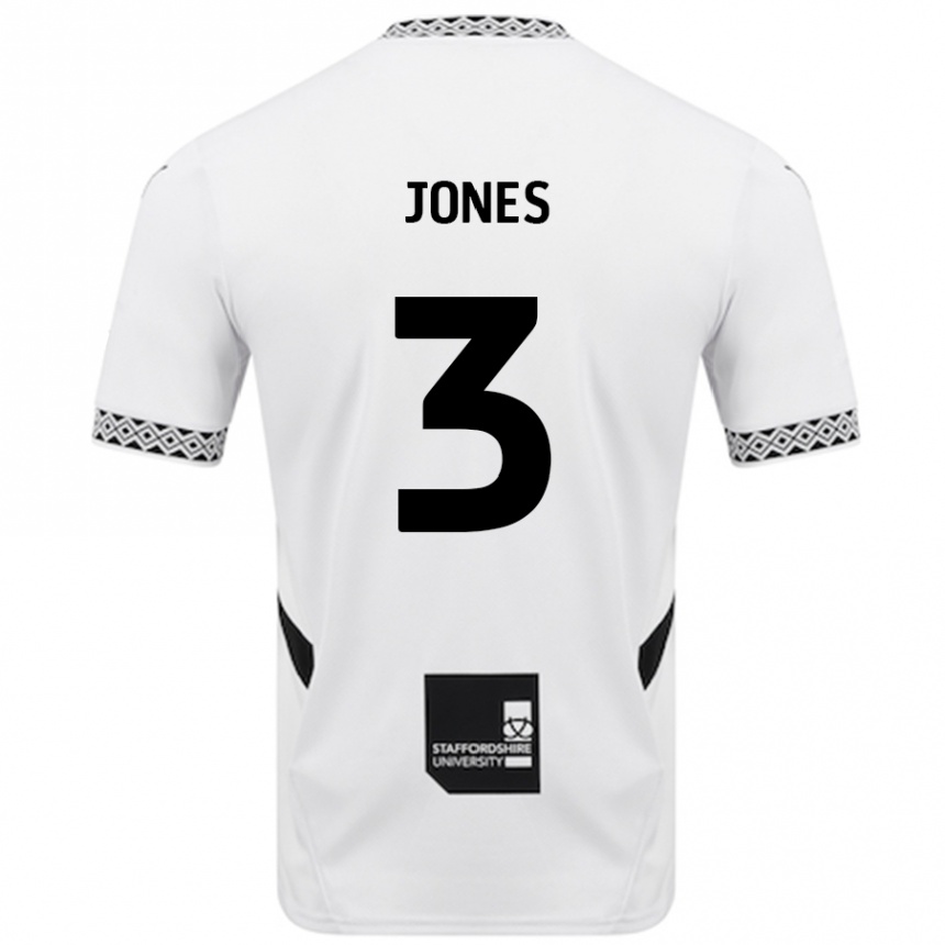 Hombre Fútbol Camiseta Dan Jones #3 Blanco 1ª Equipación 2024/25 México