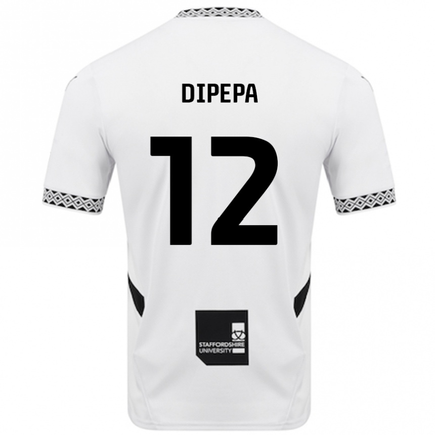 Hombre Fútbol Camiseta Baylee Dipepa #12 Blanco 1ª Equipación 2024/25 México