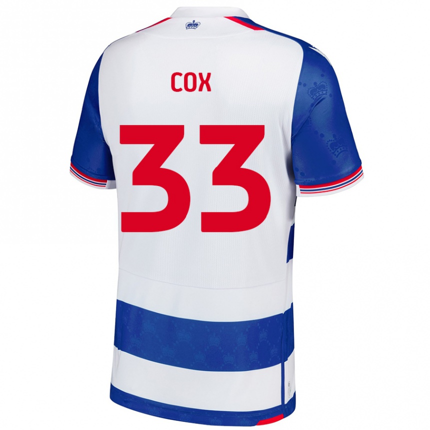 Hombre Fútbol Camiseta Bella Cox #33 Azul Blanco 1ª Equipación 2024/25 México