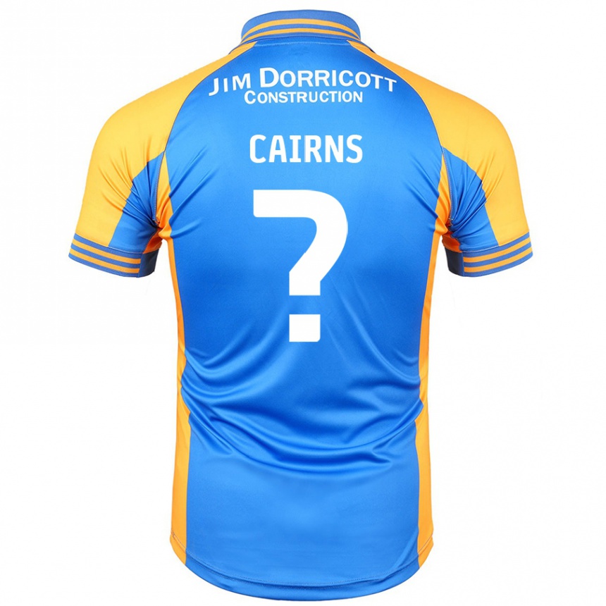 Hombre Fútbol Camiseta Karsten Cairns #0 Azul Ámbar 1ª Equipación 2024/25 México