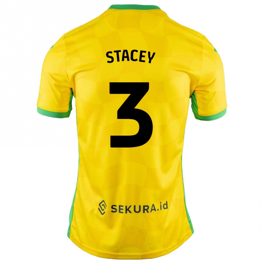 Hombre Fútbol Camiseta Jack Stacey #3 Amarillo Verde 1ª Equipación 2024/25 México