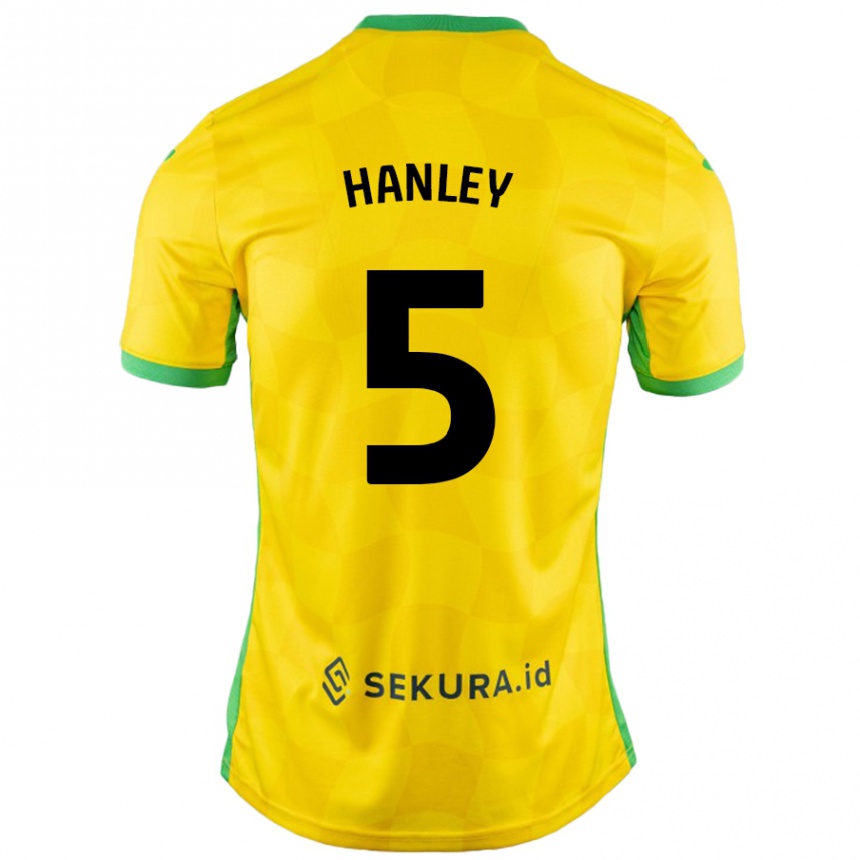 Hombre Fútbol Camiseta Grant Hanley #5 Amarillo Verde 1ª Equipación 2024/25 México