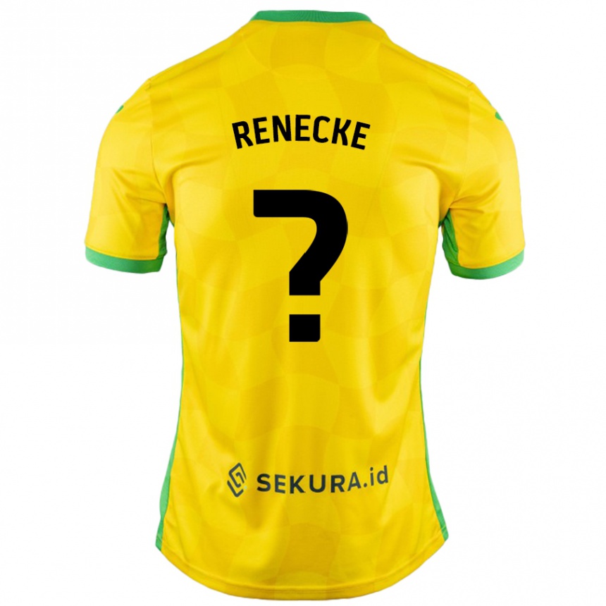 Hombre Fútbol Camiseta Waylon Renecke #0 Amarillo Verde 1ª Equipación 2024/25 México