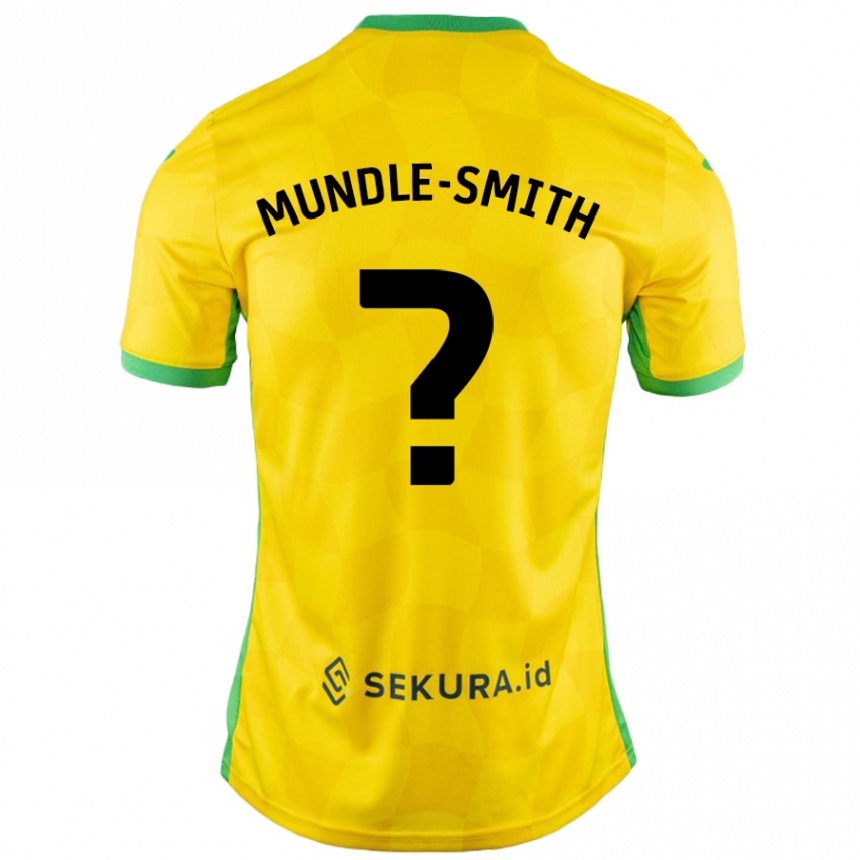 Hombre Fútbol Camiseta Errol Mundle-Smith #0 Amarillo Verde 1ª Equipación 2024/25 México