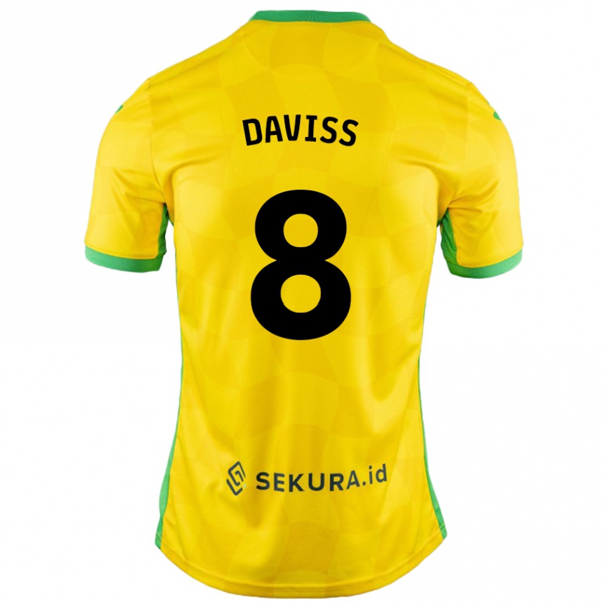 Hombre Fútbol Camiseta Millie Daviss #8 Amarillo Verde 1ª Equipación 2024/25 México