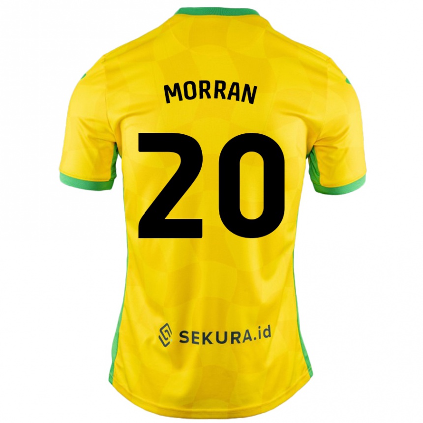 Hombre Fútbol Camiseta Eloise Morran #20 Amarillo Verde 1ª Equipación 2024/25 México