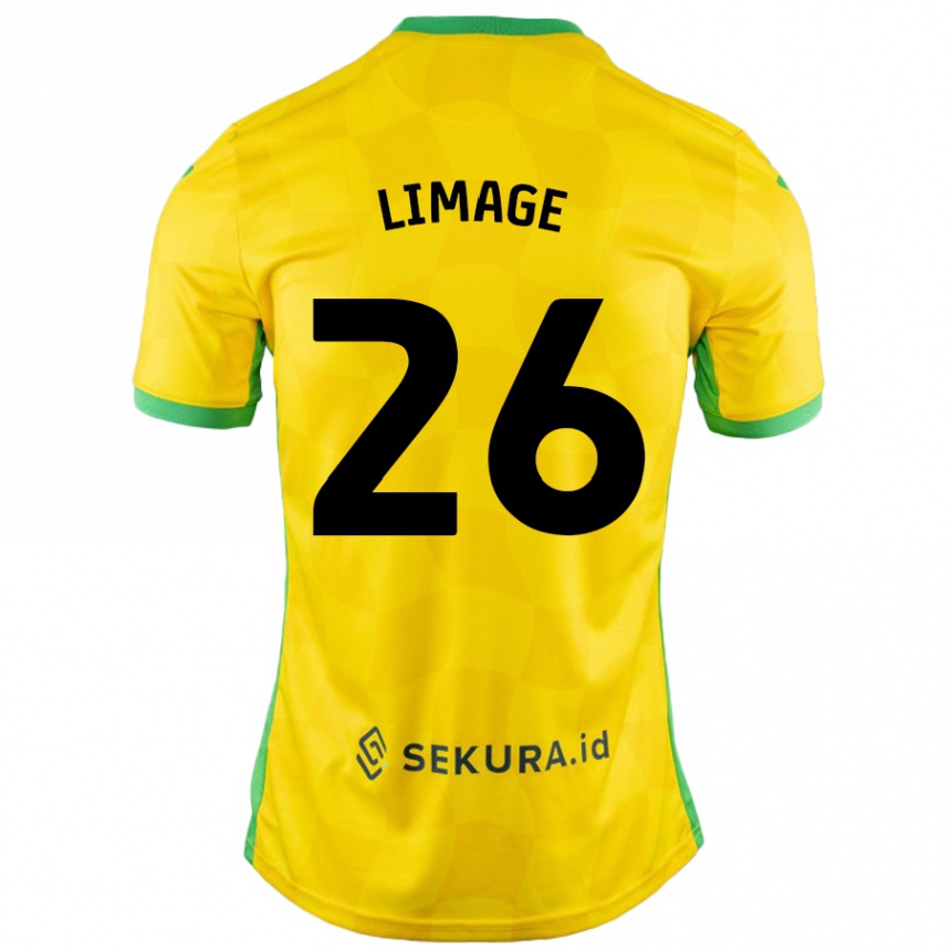 Hombre Fútbol Camiseta Felicity Limage #26 Amarillo Verde 1ª Equipación 2024/25 México