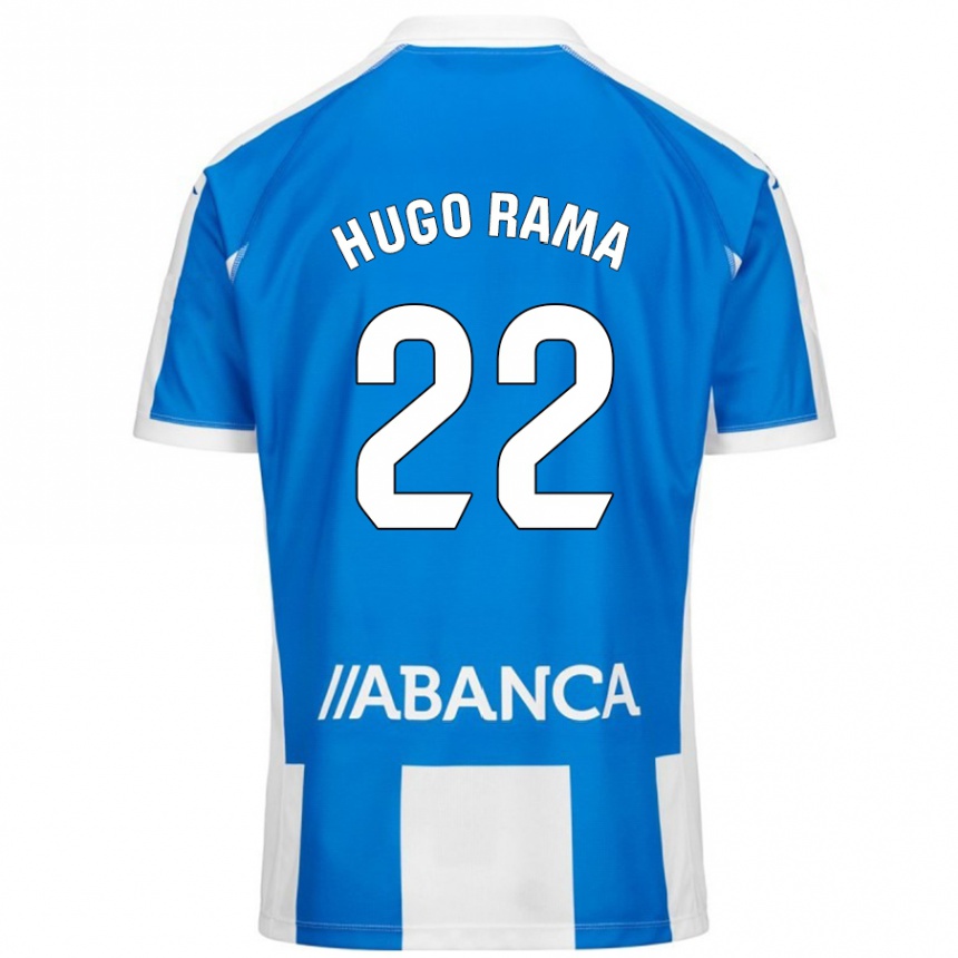 Hombre Fútbol Camiseta Hugo Rama #22 Azul Blanco 1ª Equipación 2024/25 México