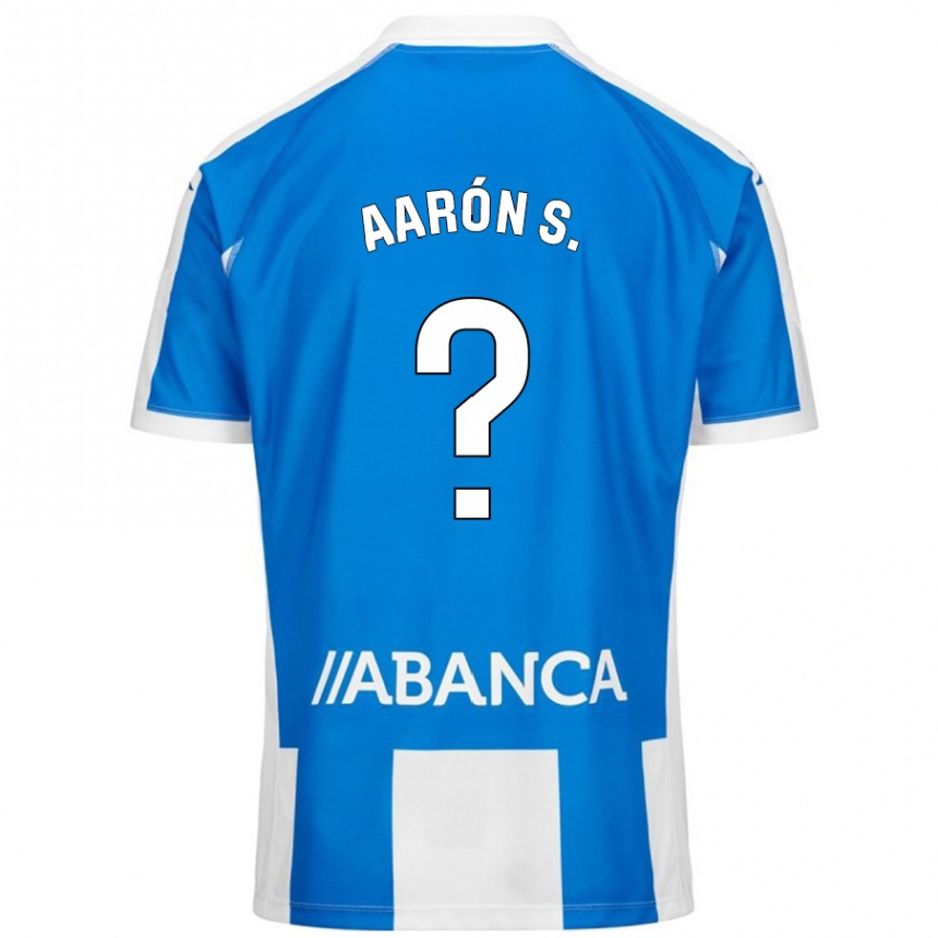 Hombre Fútbol Camiseta Aarón Sánchez #0 Azul Blanco 1ª Equipación 2024/25 México