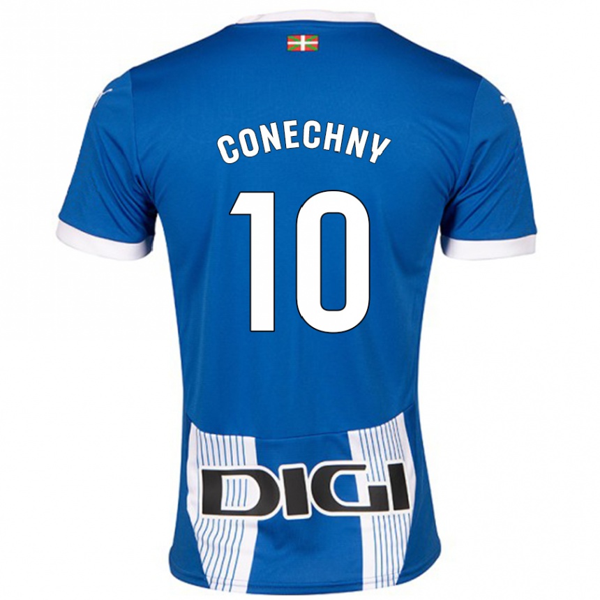 Hombre Fútbol Camiseta Tomás Conechny #10 Azul 1ª Equipación 2024/25 México