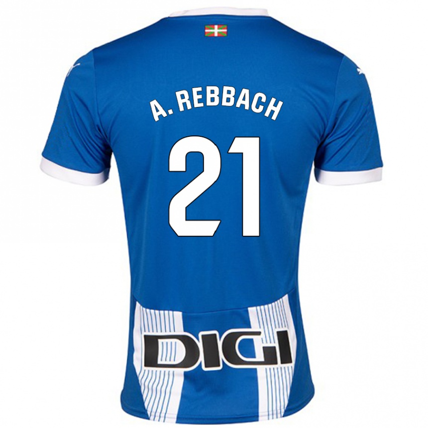 Hombre Fútbol Camiseta Abde Rebbach #21 Azul 1ª Equipación 2024/25 México