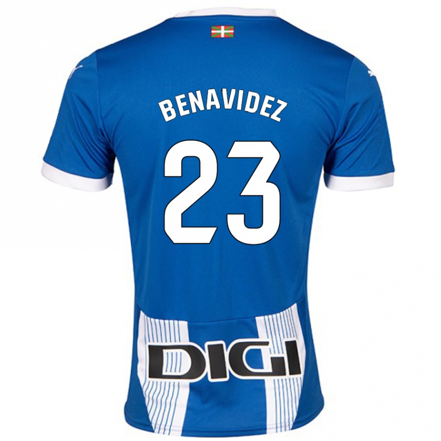 Hombre Fútbol Camiseta Carlos Benavidez #23 Azul 1ª Equipación 2024/25 México