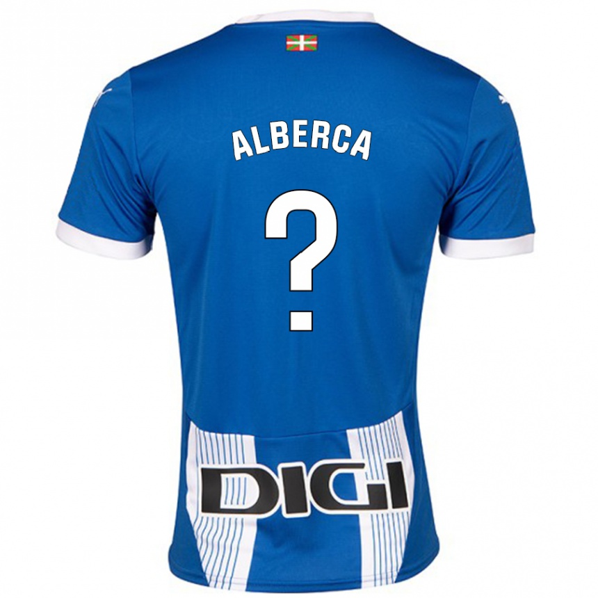 Hombre Fútbol Camiseta Iñaki Alberca #0 Azul 1ª Equipación 2024/25 México