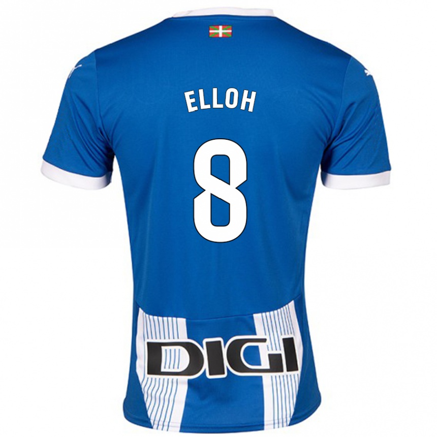 Hombre Fútbol Camiseta Rebecca Elloh #8 Azul 1ª Equipación 2024/25 México