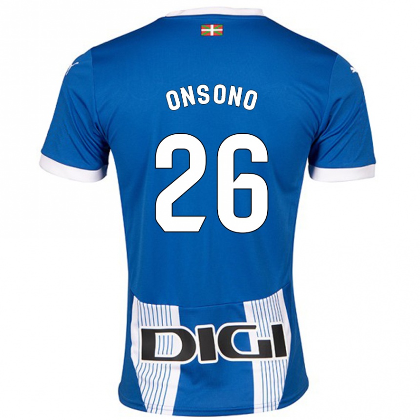 Hombre Fútbol Camiseta Lorea Onsoño #26 Azul 1ª Equipación 2024/25 México