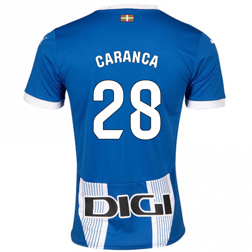 Hombre Fútbol Camiseta Sara Caranca #28 Azul 1ª Equipación 2024/25 México