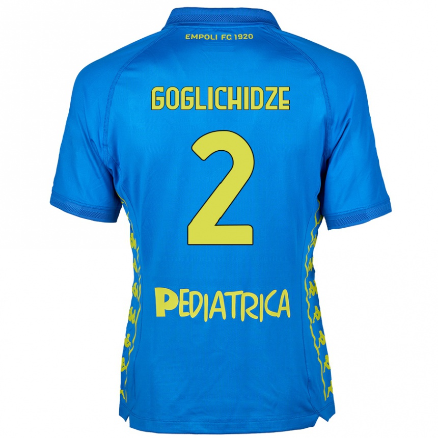 Hombre Fútbol Camiseta Saba Goglichidze #2 Azul 1ª Equipación 2024/25 México