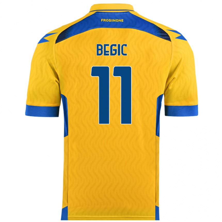 Hombre Fútbol Camiseta Tjas Begic #11 Amarillo 1ª Equipación 2024/25 México