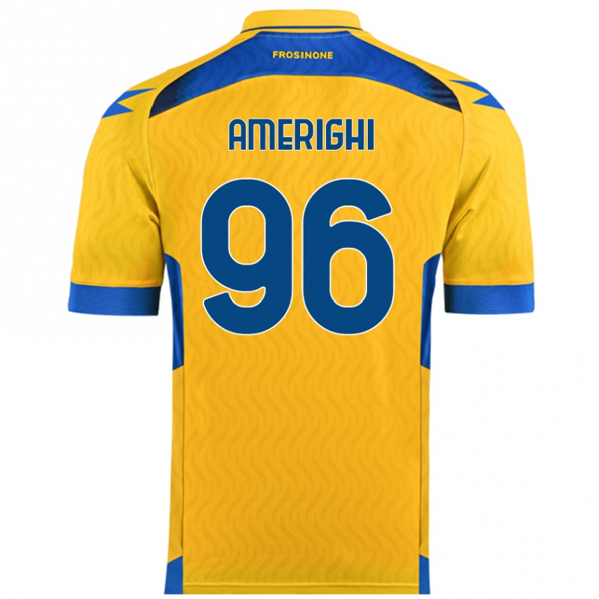 Hombre Fútbol Camiseta Igor Amerighi #96 Amarillo 1ª Equipación 2024/25 México