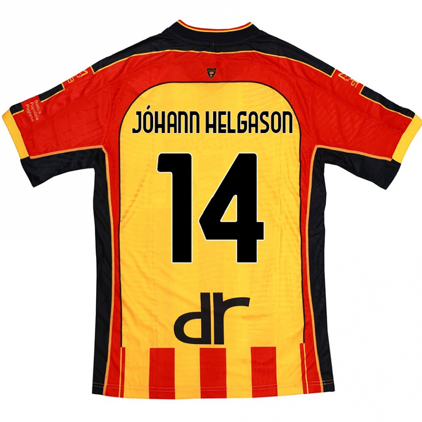 Hombre Fútbol Camiseta Thórir Jóhann Helgason #14 Amarillo Rojo 1ª Equipación 2024/25 México