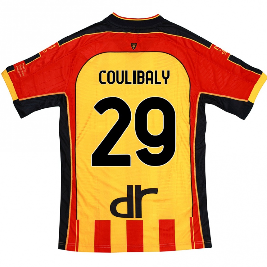 Hombre Fútbol Camiseta Lassana Coulibaly #29 Amarillo Rojo 1ª Equipación 2024/25 México