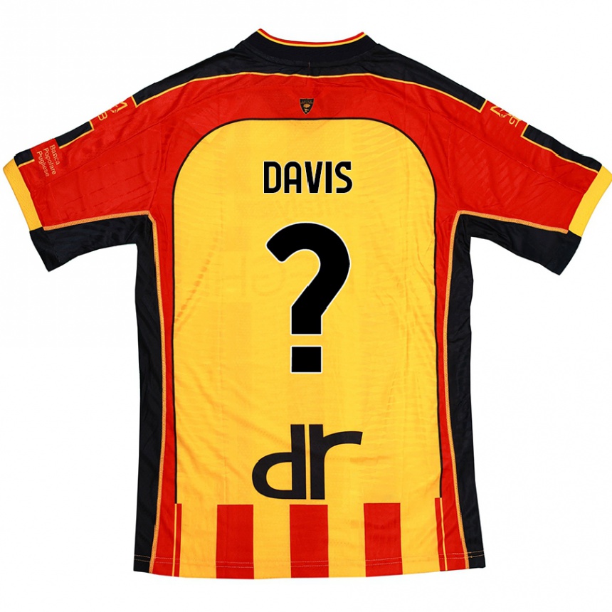 Hombre Fútbol Camiseta Sammi Davis #0 Amarillo Rojo 1ª Equipación 2024/25 México