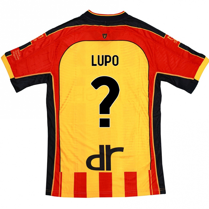 Hombre Fútbol Camiseta Christian Lupo #0 Amarillo Rojo 1ª Equipación 2024/25 México