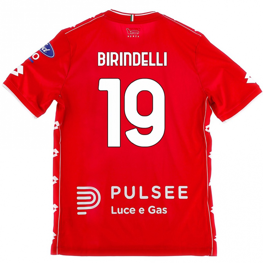 Hombre Fútbol Camiseta Samuele Birindelli #19 Rojo Blanco 1ª Equipación 2024/25 México