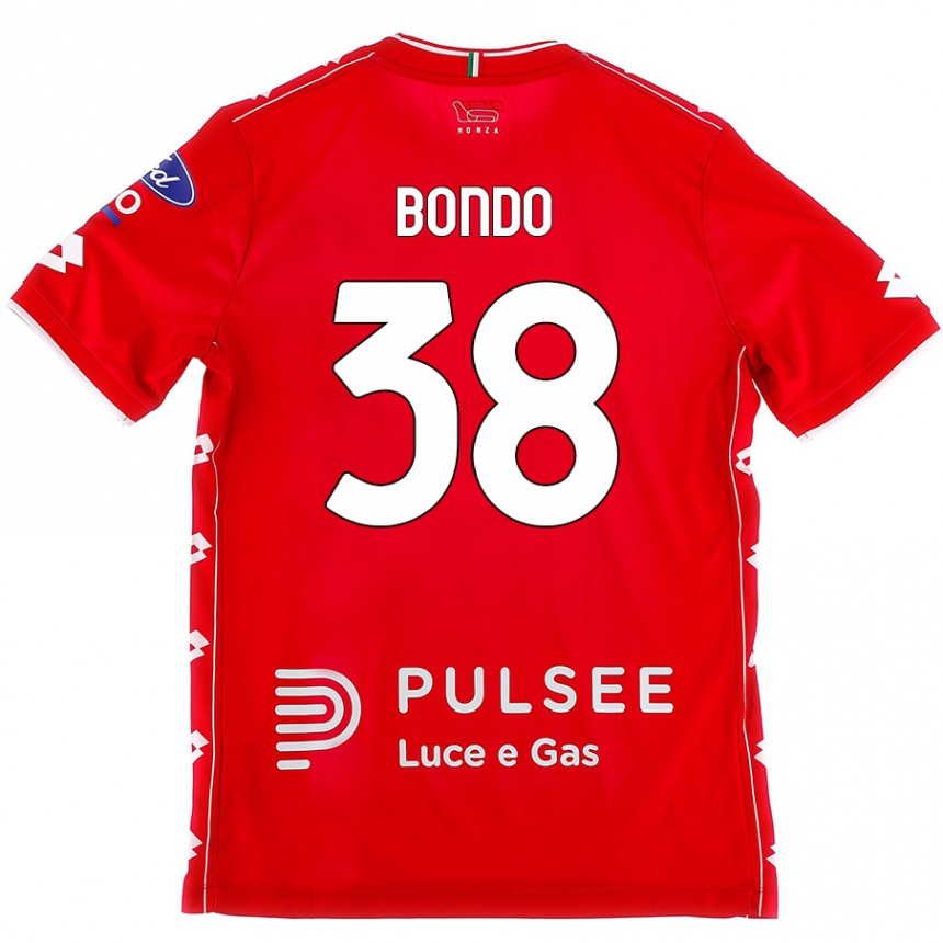 Hombre Fútbol Camiseta Warren Bondo #38 Rojo Blanco 1ª Equipación 2024/25 México