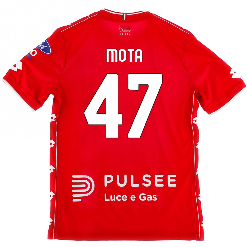 Hombre Fútbol Camiseta Dany Mota #47 Rojo Blanco 1ª Equipación 2024/25 México