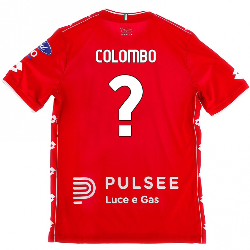 Hombre Fútbol Camiseta Davide Colombo #0 Rojo Blanco 1ª Equipación 2024/25 México