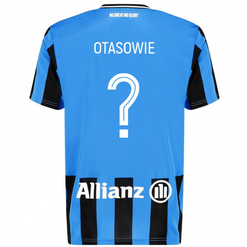 Hombre Fútbol Camiseta Owen Otasowie #0 Azul Cielo Negro 1ª Equipación 2024/25 México