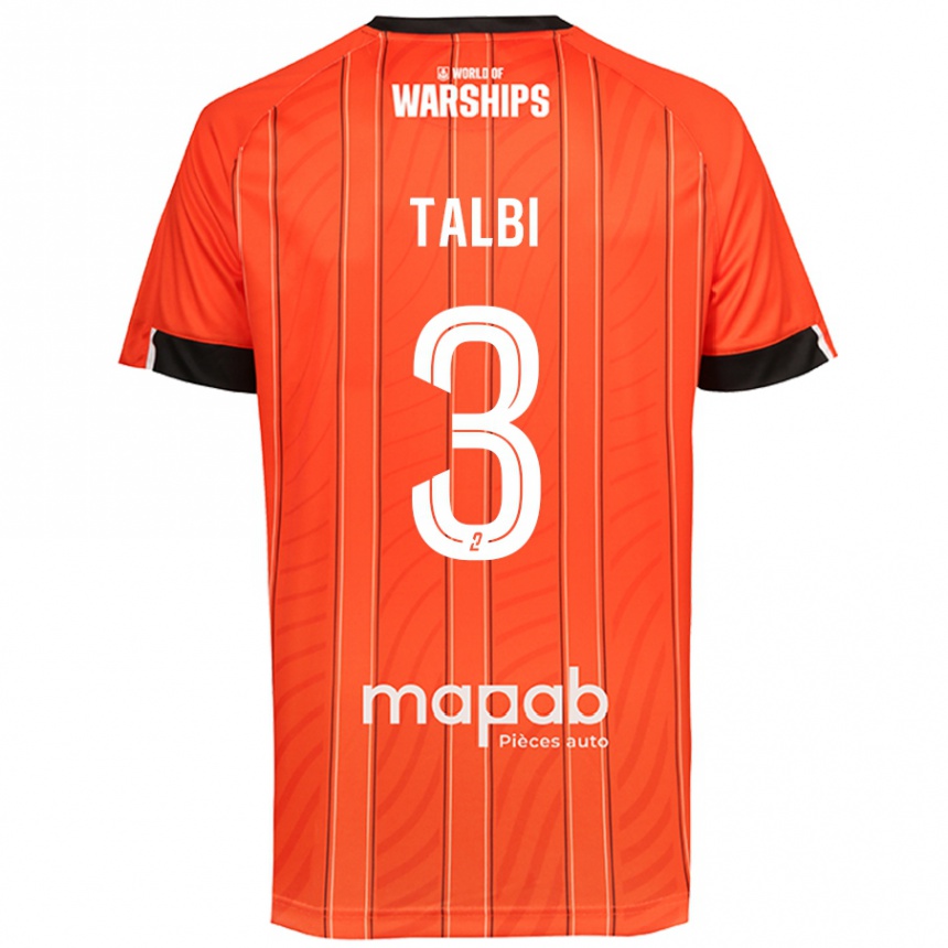 Hombre Fútbol Camiseta Montassar Talbi #3 Naranja 1ª Equipación 2024/25 México