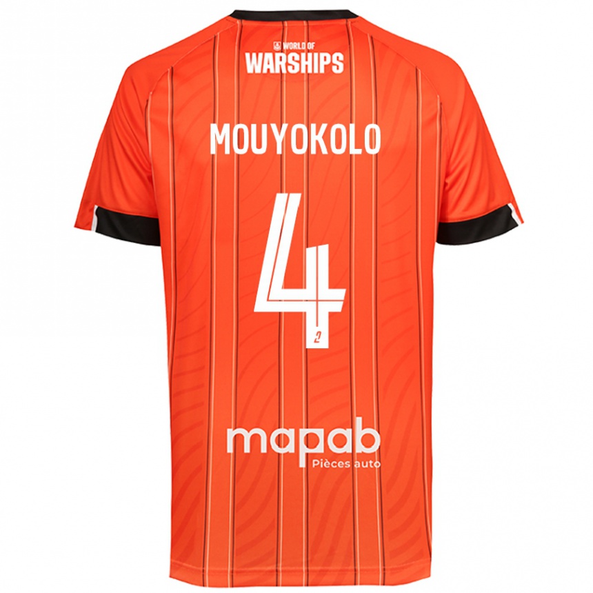 Hombre Fútbol Camiseta Loris Mouyokolo #4 Naranja 1ª Equipación 2024/25 México