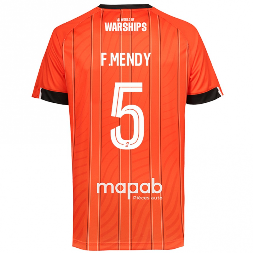 Hombre Fútbol Camiseta Formose Mendy #5 Naranja 1ª Equipación 2024/25 México